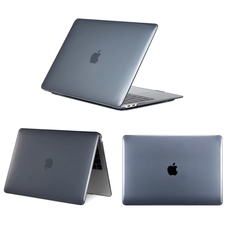 crystal Black Матовый полный чехол для ноутбука MacBook Air 13 A1932 Pro retina 11 12 13 13,3 15 15,4 сенсорный экран, для Macbook New Pro 13 A2159 - Цвет: crystal Black