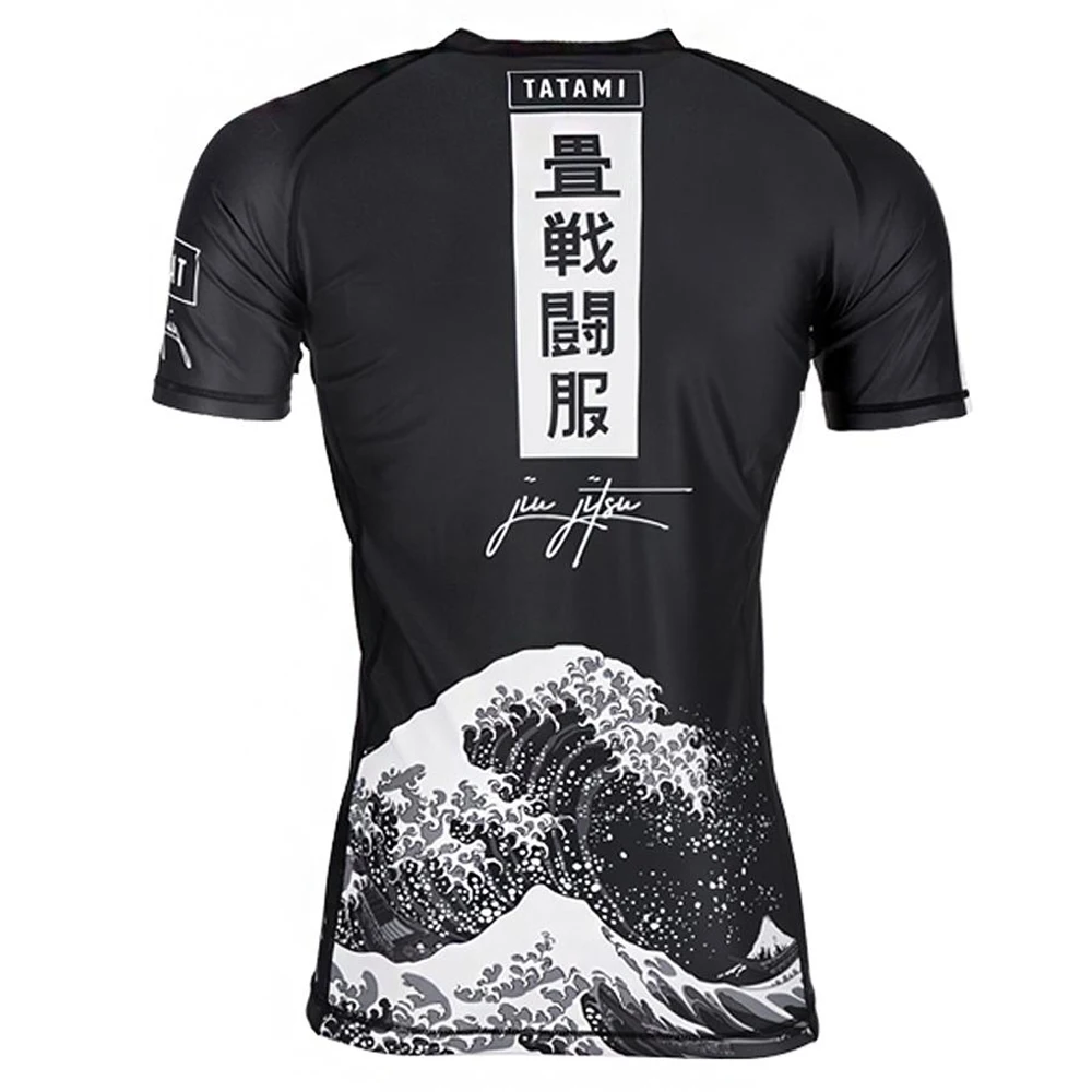 Online MMA orangután medias Tiger Muay Thai geométrica boxeo Jersey de lycra jiu jitsu rey boxeo muay thai taekwondo t camisa camiseta mma sauna
