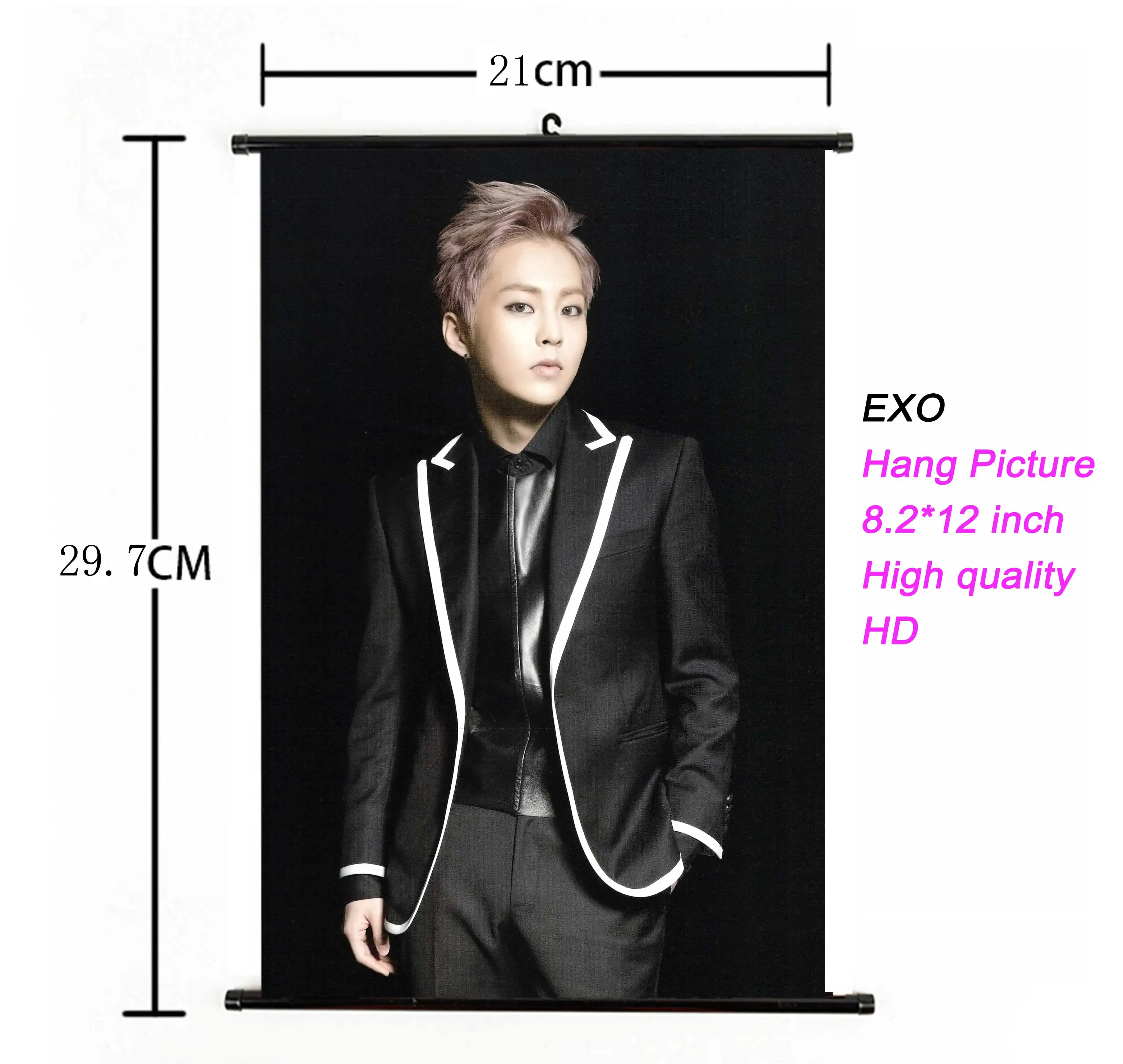 K-pop EXO альбом Висячие картины фото плакат ткань 21*30 см Высокое качество Kpop EXO Висячие Плакаты для поклонников Подарочная коллекция