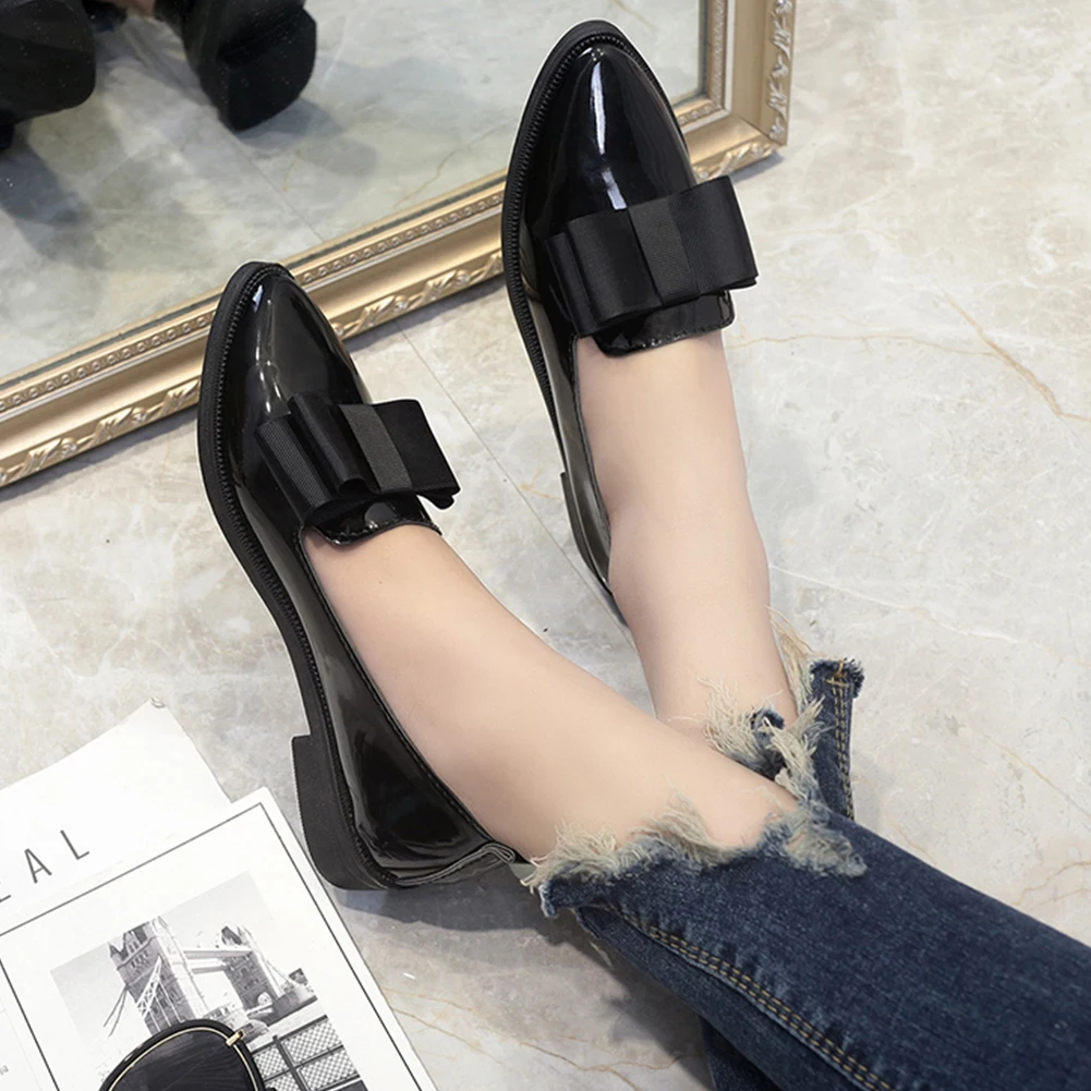 

Dropship New Promotion Price Sweet Bow Woman Shoes Women All Match Summer Slip On Spring Flats Female