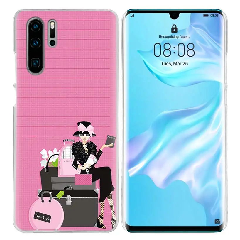 09 Vogue Girl Дорожный Чехол для huawei mate 30 20 10 P20 P30 Lite Pro P Smart Y9 Prime Honor 8A 8X 10i PC Чехлы для телефона - Цвет: 09
