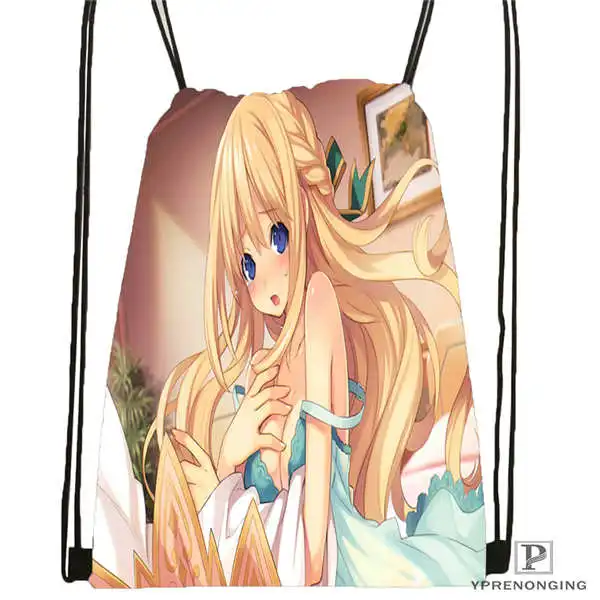 Drawstring Backpack CustomPillowcaseGirlsBravoEcchigaloreDrawstringBackpackBagforManWomanCuteDaypacKidsSatchel(черная спинка) 31x40 см#20180611-03-146 - Цвет: Drawstring Backpack