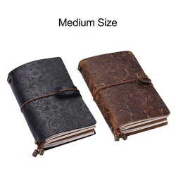 Carnet de Notes Vintage à couverture rigide en Faux cuir, carnet de Notes en spirale, fournitures scolaires et de bureau pour étudiants, carnet d'affaires 