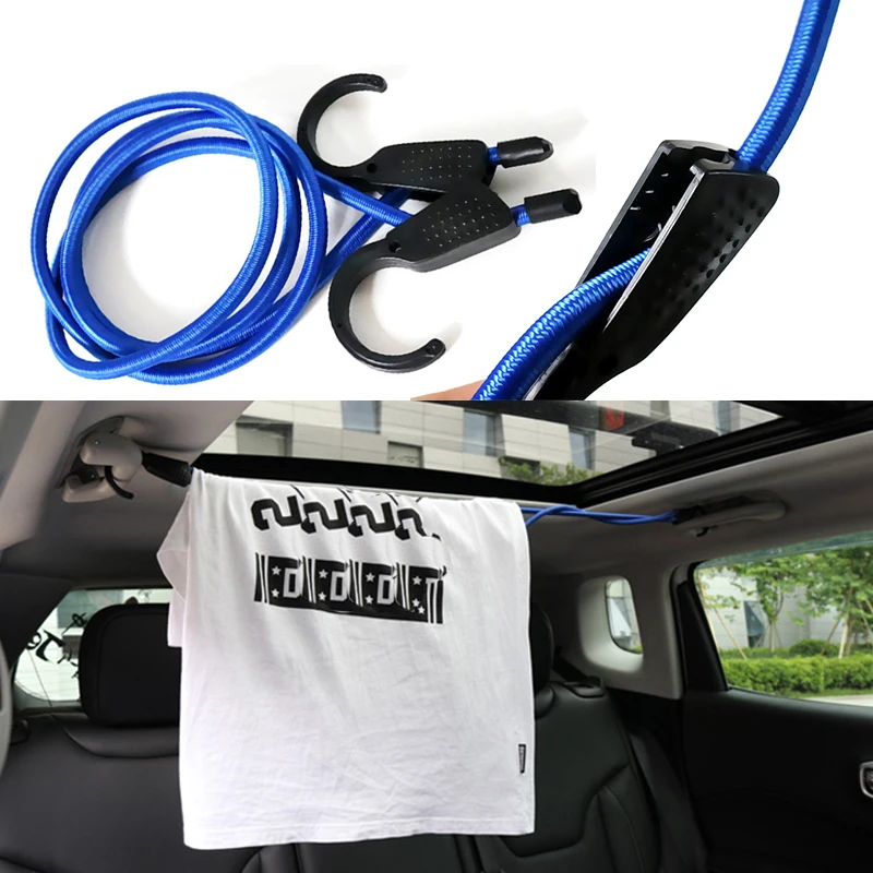 

1.5M Car Retractable Clothesline Rope Elastic Adjustable Clothesline Belts Stuff Auto Clothes Coat Hanger Accessories Accessory
