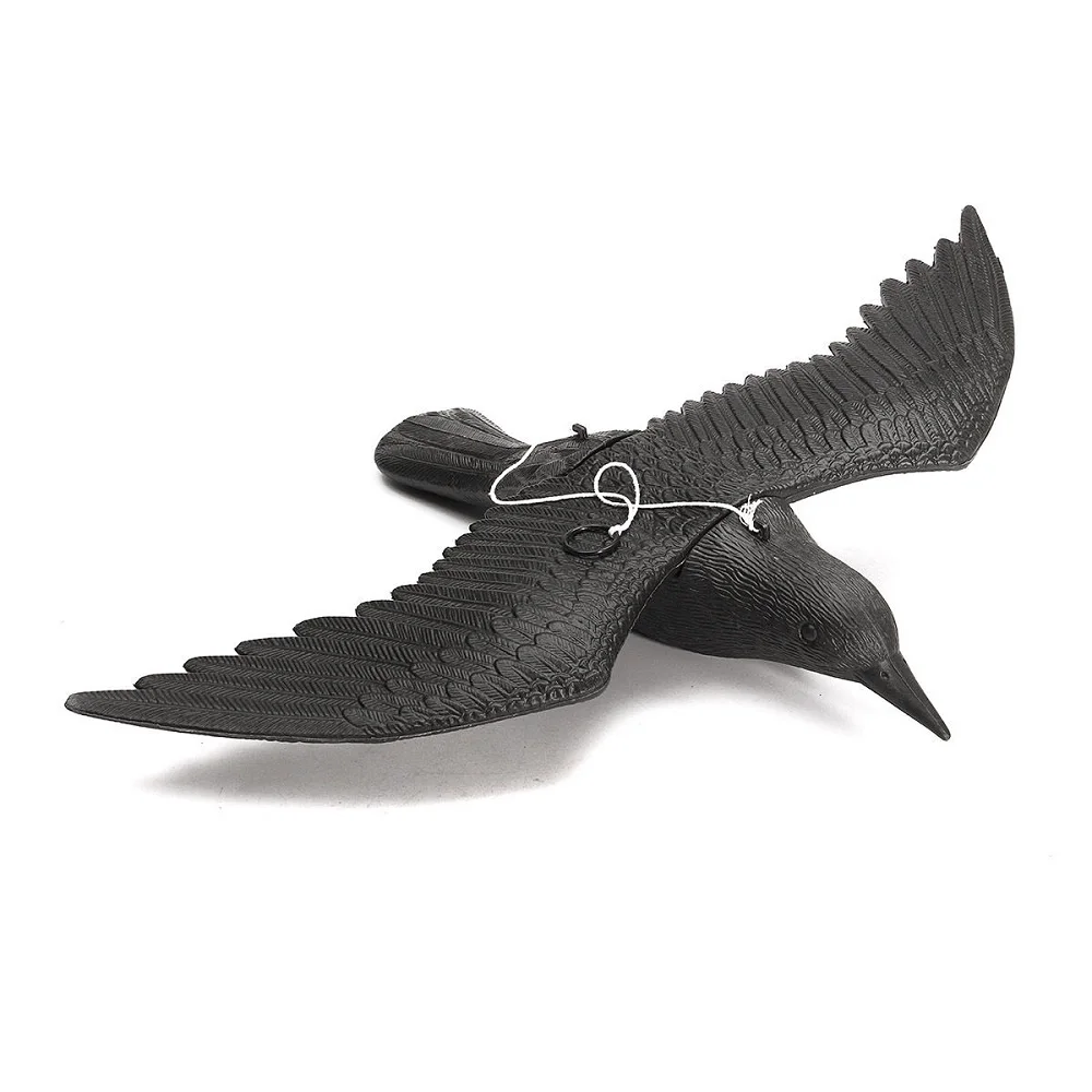 Vogelabwehr Rabe Scarecrow Crow For Pigeon Defense, Garden Bird, Black