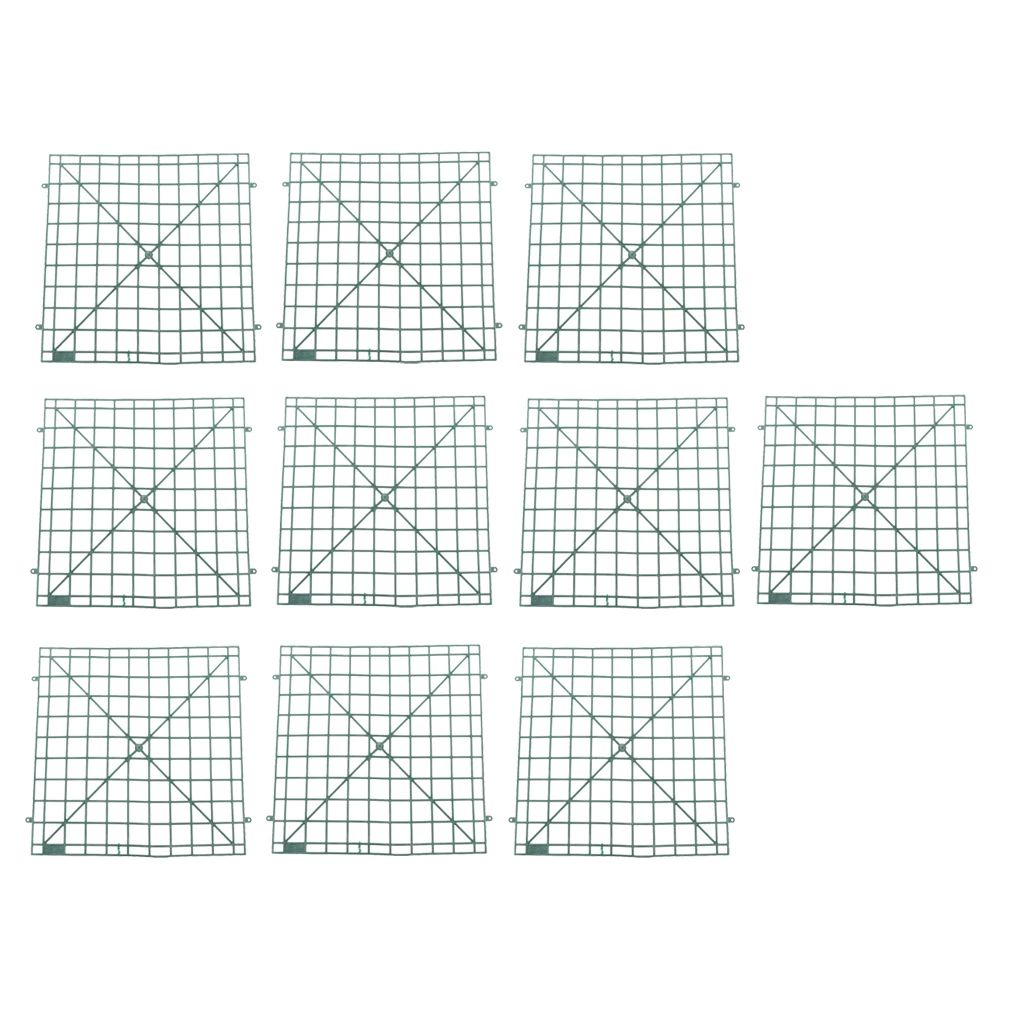 Set of 10 Flower Wall Plastic Panel Holder for DIY Wedding Main Road Pillar