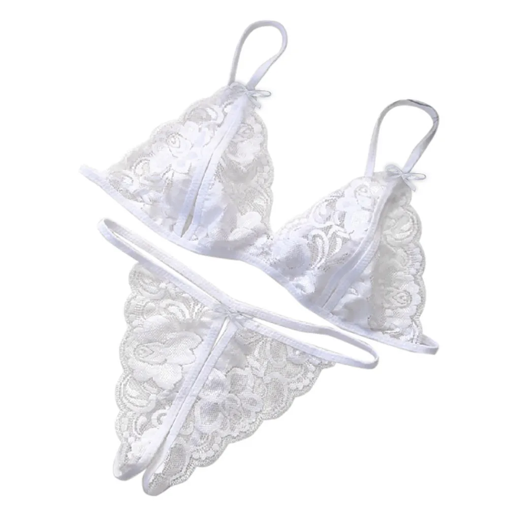 Sexy Bralette 3/4 Cup Bra Sets Underwear For Women Wire Free Thin Lingerie Set Breathable Comfortable Intimates Bras Set #YJ