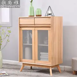 Североевропейский стиль шкаф Твердые шкафы для хранения древесины многофункциональный шкаф настраиваемый минималистичный современный