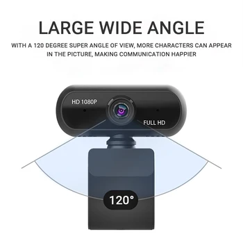 

HD Webcam 1080P 110Degree Widescreen Web Camera with microphone Auto Focus Streaming Computer Camera for Video Recording Gaming