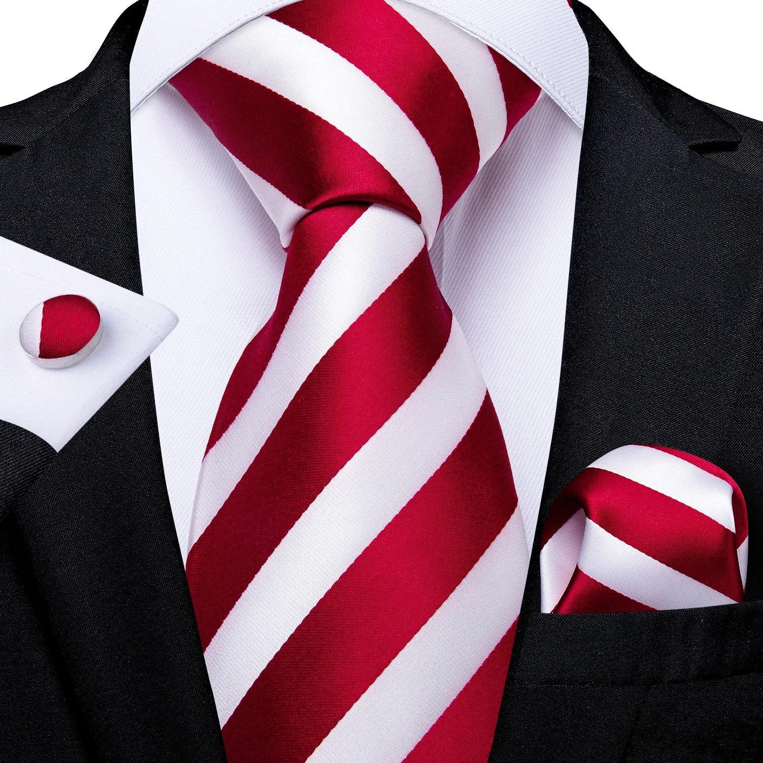 clip de corbata y gemelos para negocios de boda Allegra K Juego de corbata  de lunares cuadrados de bolsillo para hombre Con el último concepto de  diseño Entrega rápida distribución gratuita 