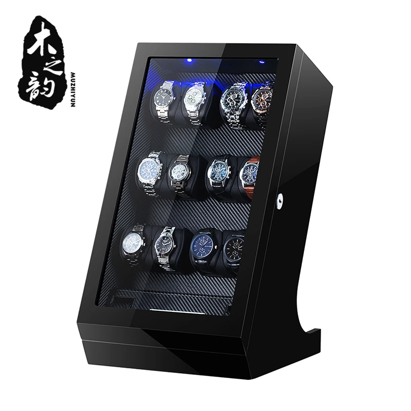 

Automatic Watch Winder Box Uhrenbeweger Mechanical Display 12+2 Slots Male watch Automatic