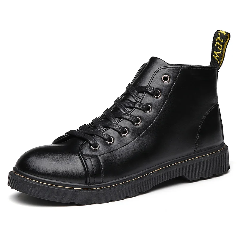 

Fall and winter new Martin boot men's high-top Short boot fashion high-top black work shoes