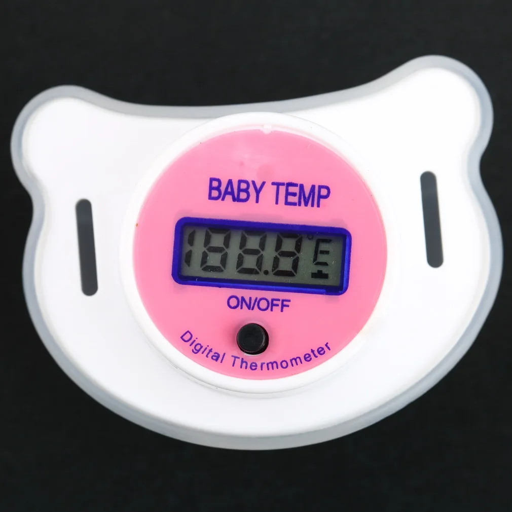 Baby Nipple Thermometer infant pacifier mouth Digital LCD display temp temperature measurement tool range 32.0-44.0C 20%