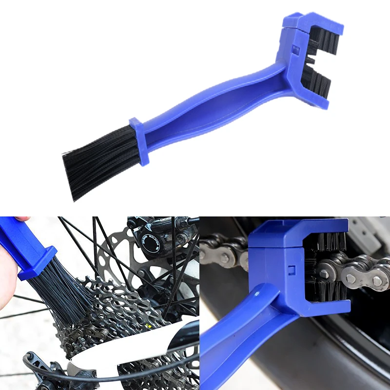 

New Motorcycle Cleaning Brush Motorbike Bicycle Chain Maintenance Brush Cleaning Tool for Bike Multi Function Clean Accessories