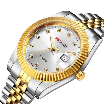 

Men Watch Luminous Watch Luxury Top brand Stainless Steel Quartz Waterproof Watch Men Calendar Retro Men Date Relogio Masculino