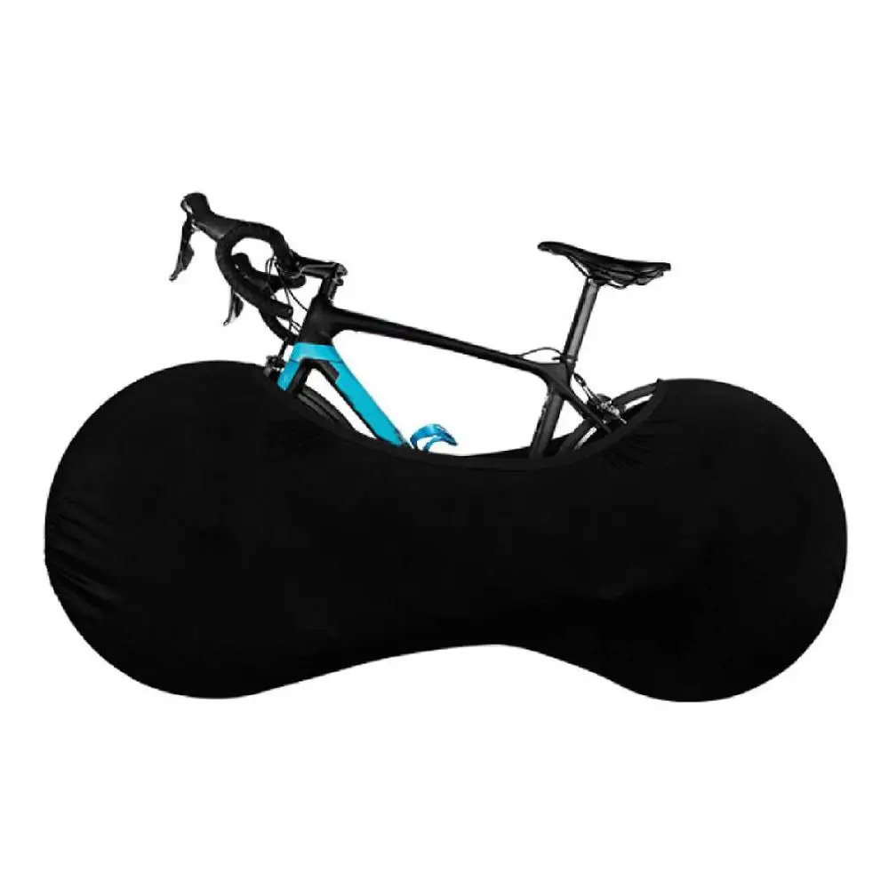 Чехол для велосипедного колеса, пыленепроницаемые к царапинам цепи, защита для гаража, MTB, для хранения велосипеда, портативные аксессуары для велосипеда - Цвет: Black