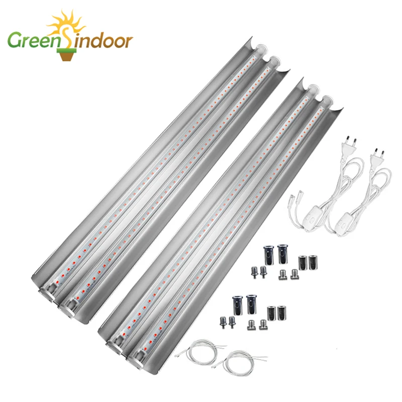 Led Grow Phytolamp For Plants With Two Strips Full Spectrum Led Grow Light Hydroponics Garden Phyto Lamp For Plants Flowers