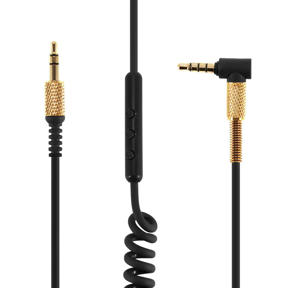 Пружинный сменный кабель удлинитель OFC для наушников Marshall Major Monitor Mid 1 2 3 4 I II III IV