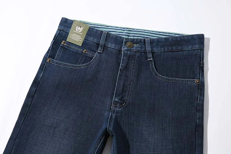 Осенняя мода, стильные мужские зимние джинсы, брюки, джинсовые штаны, Смарт повседневные джинсы, синие, черные свободные мешковатые брюки, джогги