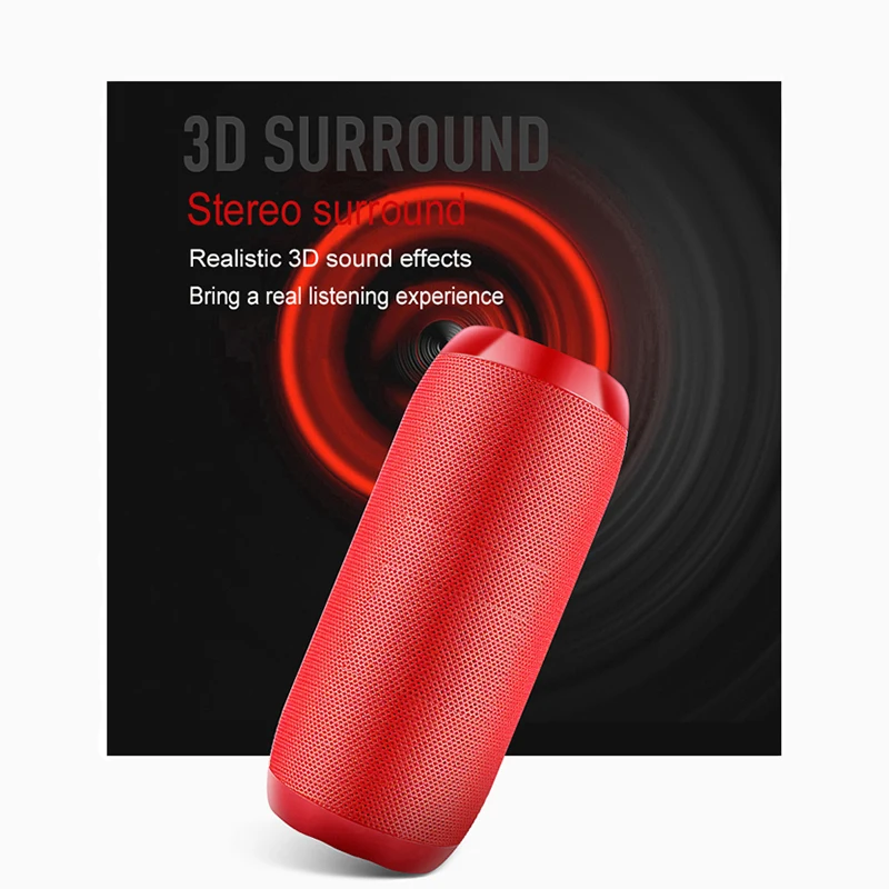 TG117 10 Вт Bluetooth открытый динамик водонепроницаемый портативный беспроводной Колонка громкий динамик коробка Поддержка TF карта FM радио Aux вход
