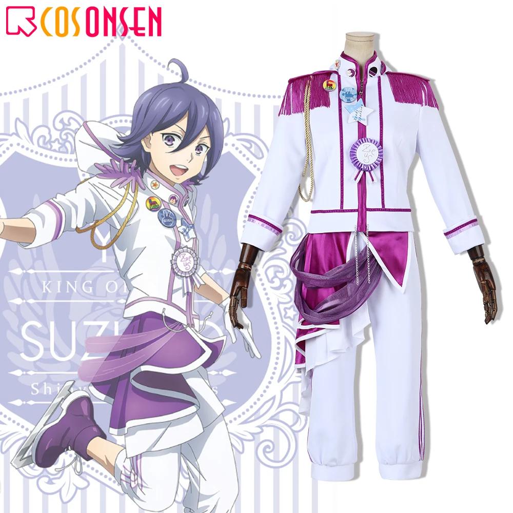 Король призмы по PrettyRhythm блестящие семь звезд Косплей Костюм сузуно Юу полный набор Косплей ONSEN на заказ