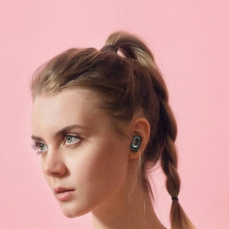Настоящие беспроводные Bluetooth наушники, наушники-вкладыши, встроенный микрофон, 3D стерео звук, наушники, зарядная коробка IY293