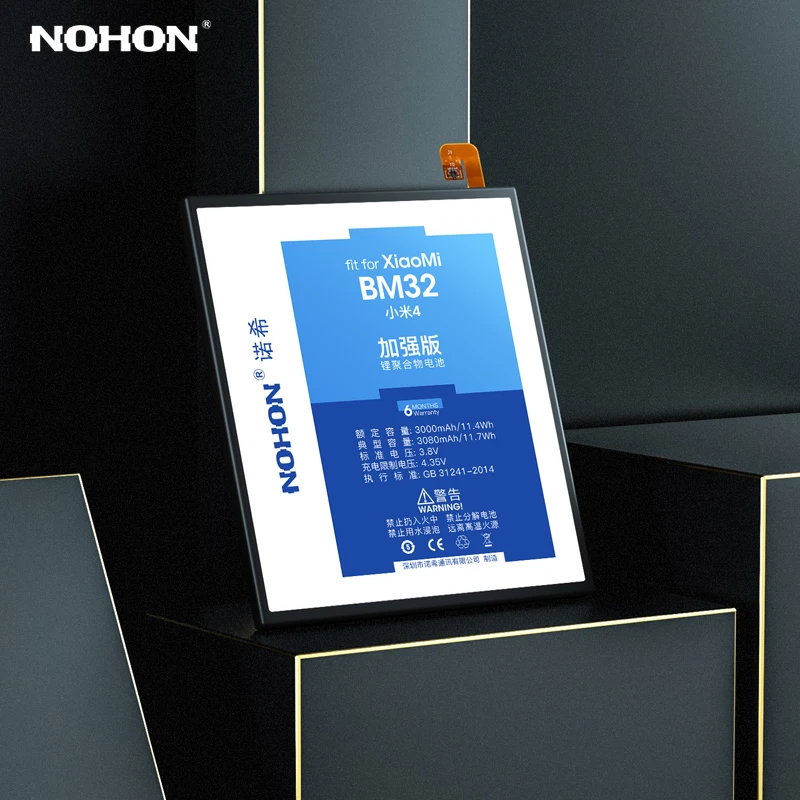 NOHON BM32 BM22 Батарея для Xiaomi mi 4 5 Max 2 Max2 Red 3 3S 3X 4X BM47 BM49 BM50 запасная часть телефона