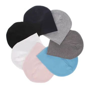 

0-2Years Kids Beanie Candy Color White Black Cotton Casual Nightcap Children Cap Cotton Newborn Baby Hat Girl Boy Cap Newborn
