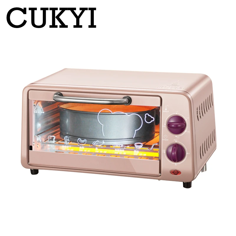 CUKYI 9L электрическая духовка домашняя мини печь с таймером маленькая для выпечки