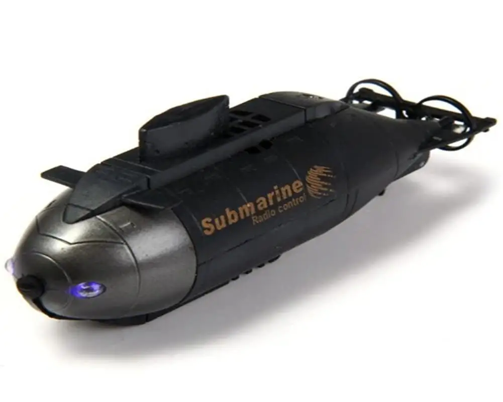 Мини 6CH беспроводной пульт дистанционного управления гоночная подводная лодка игрушка для детей - Цвет: black