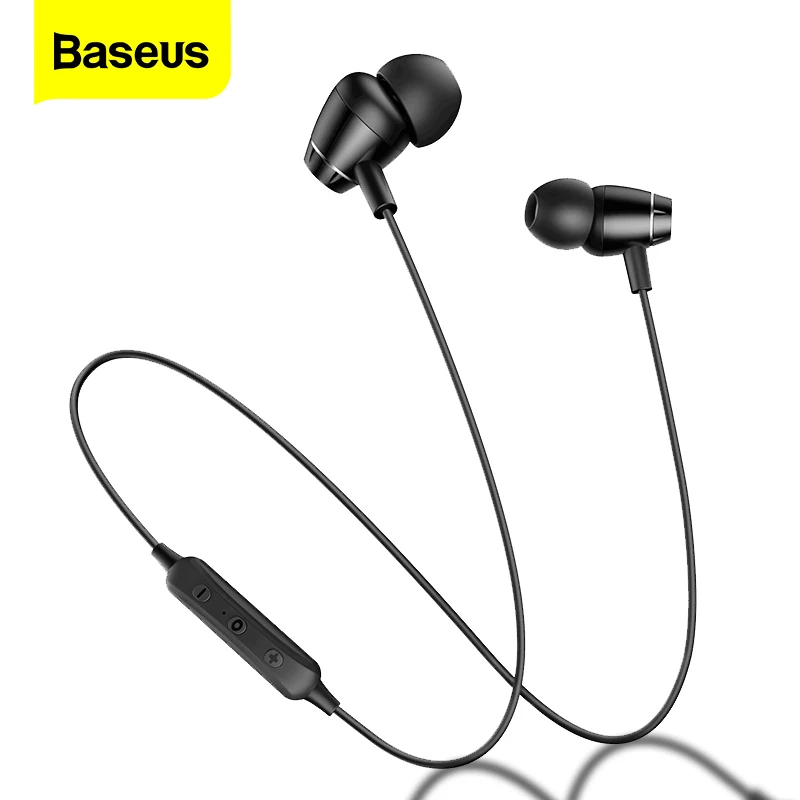 Baseus S09 Bluetooth наушники бас стерео Беспроводной вкладыши Водонепроницаемый спортивная Гарнитура