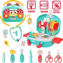 2 стиля Детский Набор доктора, дети-ролевые игры игрушка медицинский набор, светильник музыкальный доктор игрушки для девочек и детей