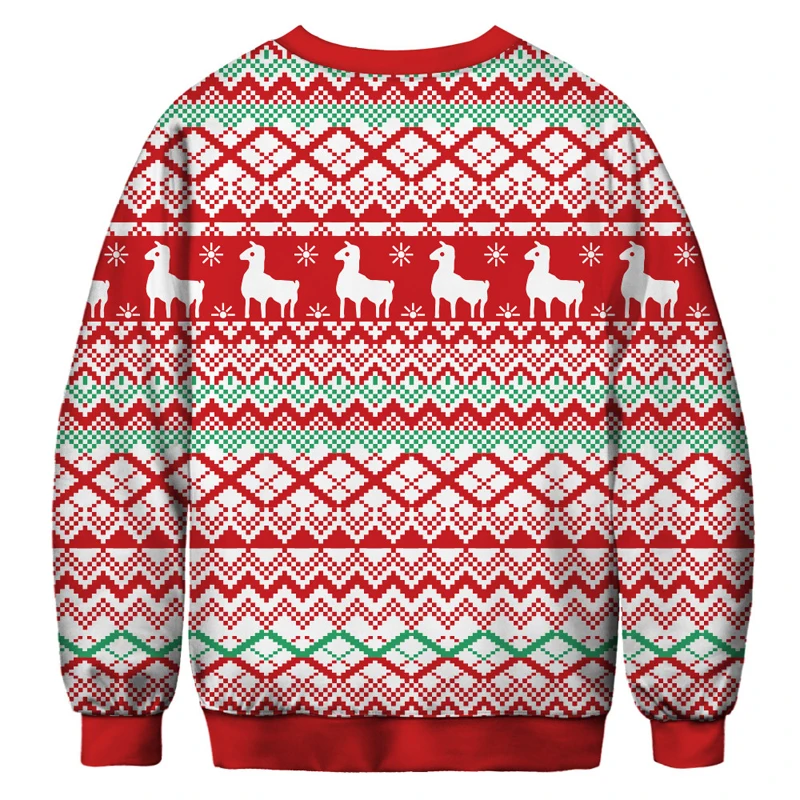 Уродливый Рождественский свитер; Забавный пуловер с 3D принтом для женщин и детей; Рождественская Одежда для мальчиков и девочек; сезон осень-зима; свитер; Mujer Kersttrui