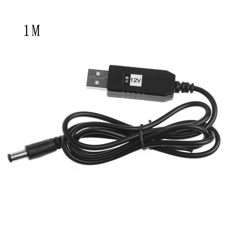 USB DC 5V к DC 12V 2,1x5,5mm Мужской повышающий преобразователь Кабель-адаптер для маршрутизатора