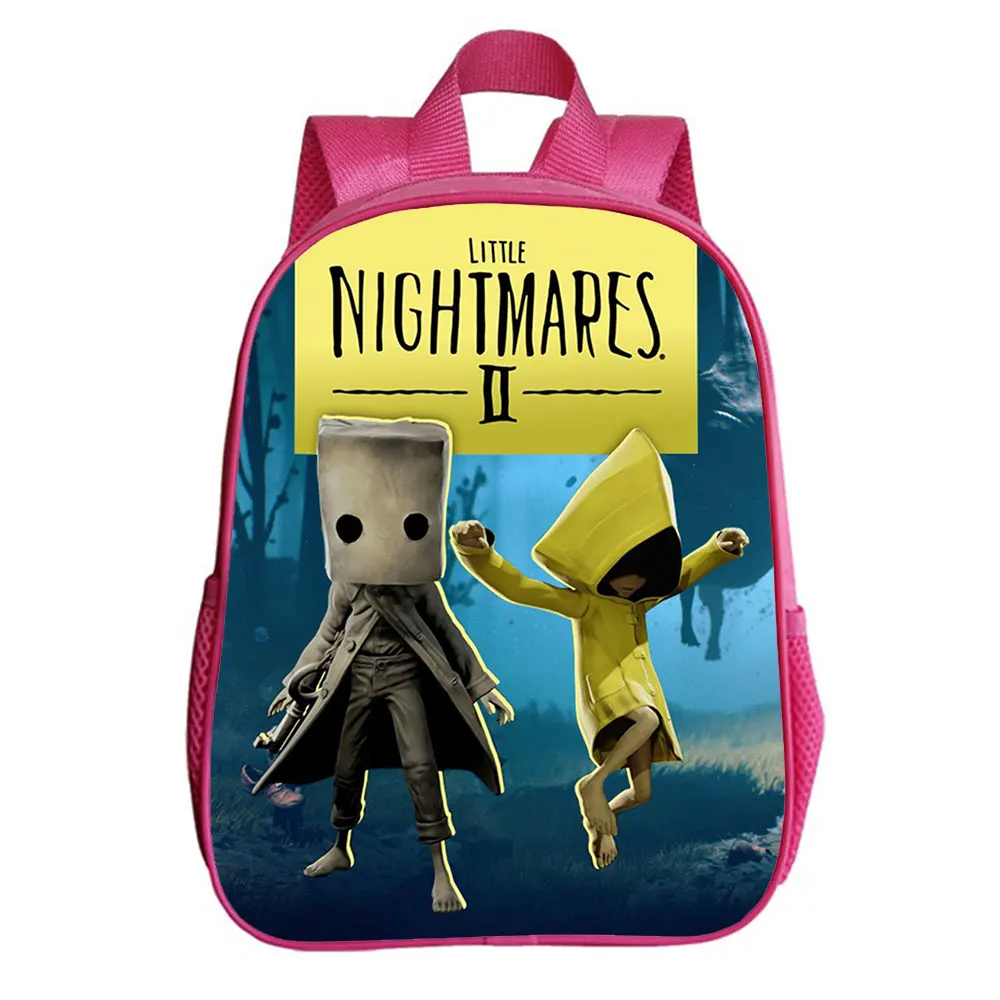 12 Inches Little Nightmares Backpack Boy Girl Bookbag Teenagers School Bag Student Cartoon Casual Backpack School Daily Rucksack