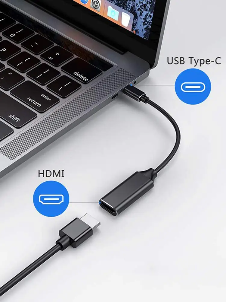 Кабель адаптер Usb Type C к Hdmi 4k 30 Гц USB 3 1 HDMI|Кабели HDMI| |