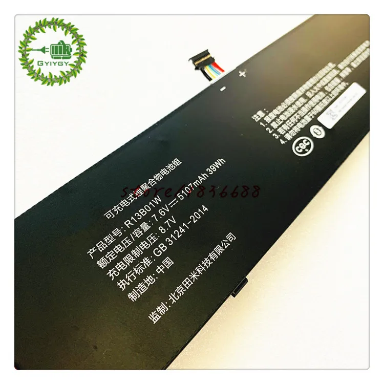 Аккумулятор для ноутбука GYIYGY 7 6 V 5230mAh 39Wh R13B01W R13B02W forml air 13 3 v 5107mah 39wh | Компьютеры и