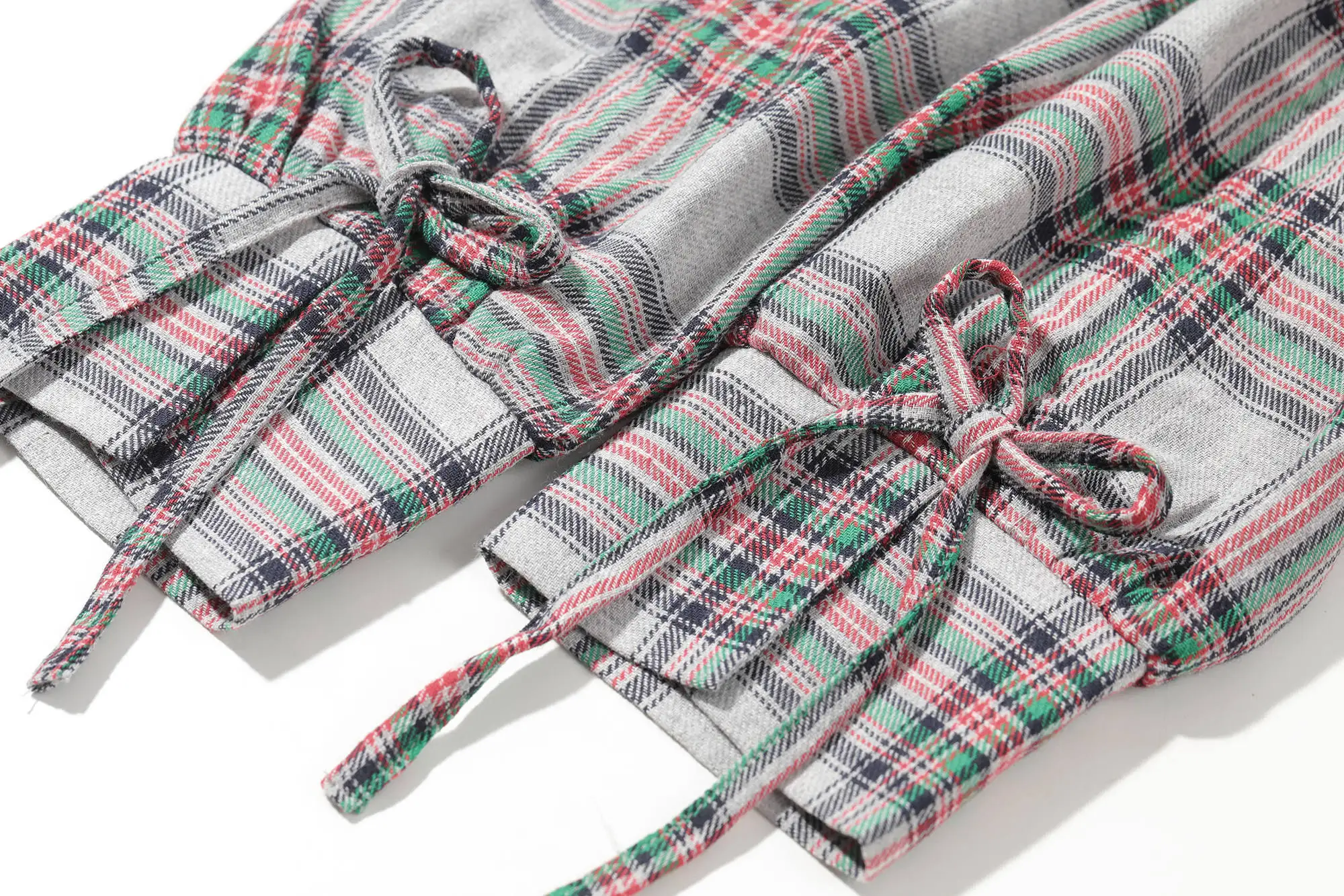 ELFSACK Plaid British High Waist Chiffon Shirt Dress Women,2020 Autumn ELF Vintage Lace Up Korean Ladies Daily Preppy Dresses