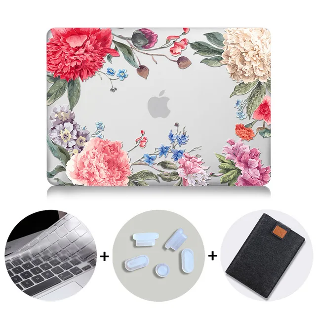 MB03 МТТ Акварель Цветы Crystal Case для Macbook Air 13 дюймов retina A1932 для apple macbook pro 13 15 Touch Bar A1989 A1990 - Цвет: MB03