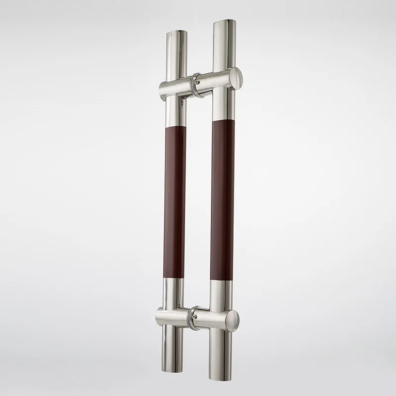 

Hardware Accessories Handle Glass Door Handle Stainless Steel Simple Handle Wooden Handle New Chinese Style Oval Tube Handle