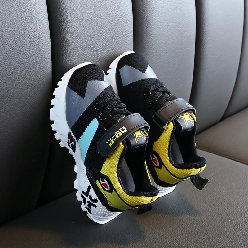 Children's shoes Breathable Anti-Slip platform Sneakers Kids boy spring autumn Soft Soled Non-slip Casual Light Sport Shoes#M