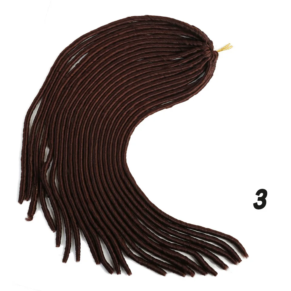 MUMUPI Goddess Faux Locs 100 г 20 дюймов вязанные крючком косы мягкие натуральные мягкие синтетические волосы для наращивания 20 прядей 1 шт - Цвет: 1B/30HL