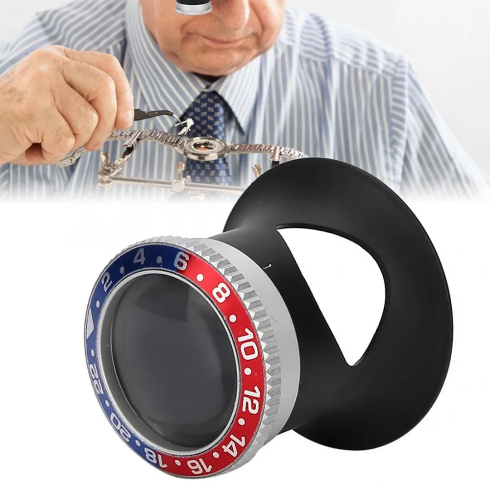 3/5/10/20X 옵션 3.3cm 높이 알루미늄 합금 시계 돋보기 돋보기 확대경 쥬얼리 시계 제조 업체 수리 도구