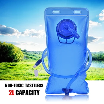 

2L Water Bladder Bag Large Opening Portable Semi-transparent EVA Hydration Accessories For Cycling Climbing Camping