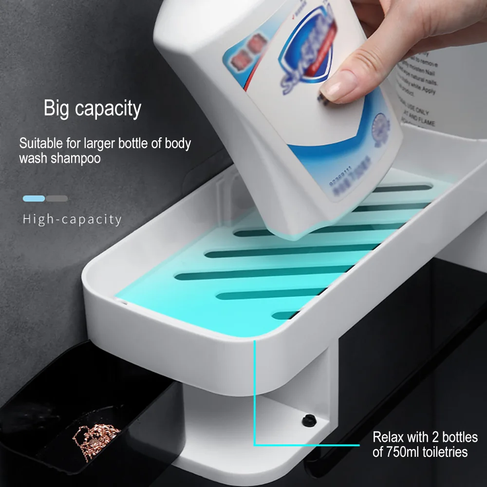 Bathroom Shelf Adhesive Storage Rack Corner Shower Shelf Kitchen Home Decoration Bathroom Accessories