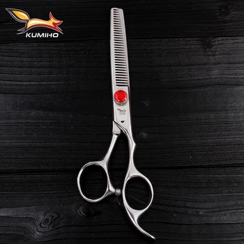 

KUMIHO Free shipping hair shears scissors 6 inch stainless steel Hair thinning scissors 1pc teeth scissors F2E-60 for Promotion