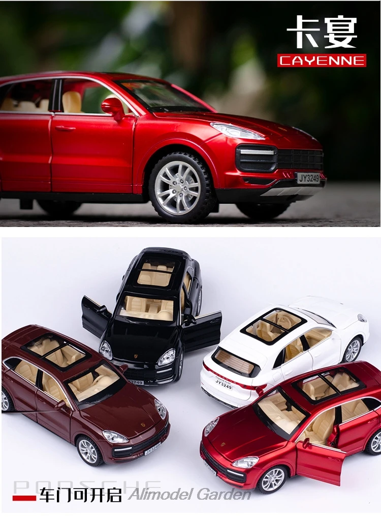1:32 Cayenne Suv Diecasts& Toy Vehicles металлическая модель автомобиля звуковой светильник коллекция автомобилей игрушки для детей Рождественский подарок