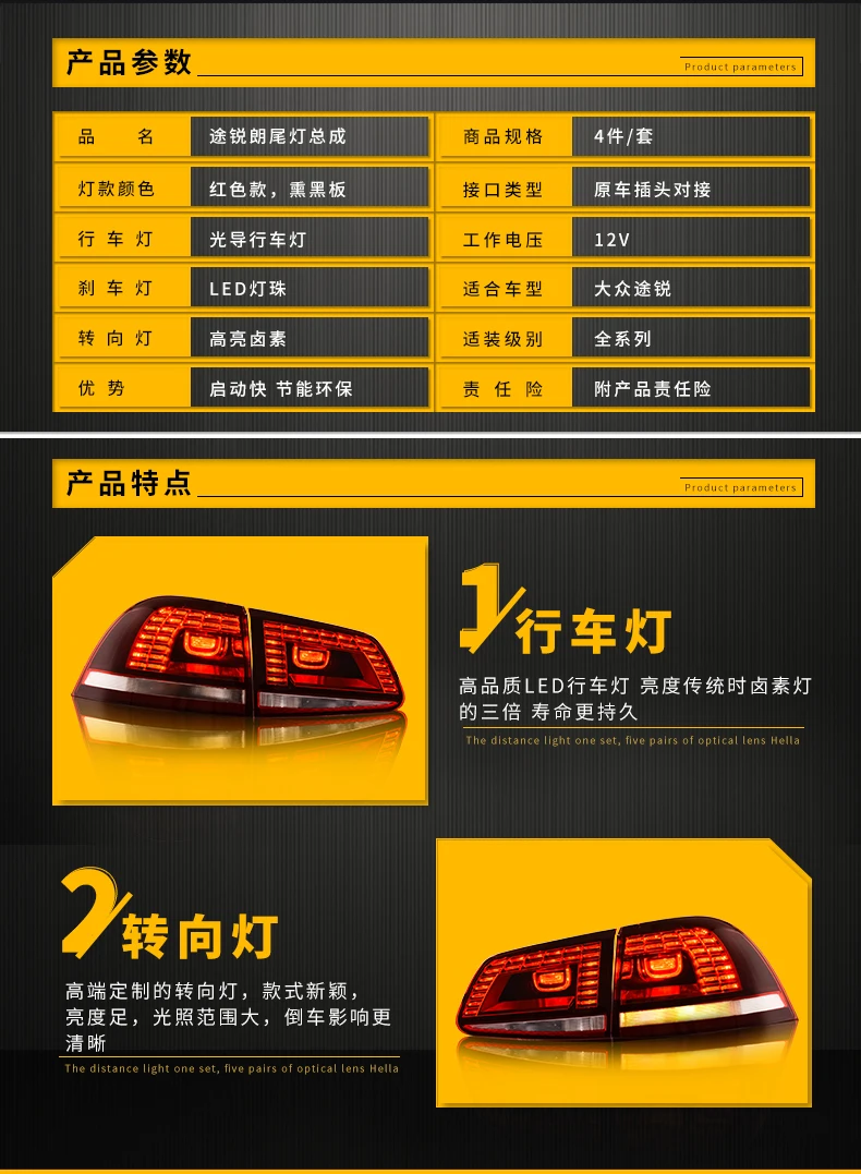 BeingWins Набор для автостайлинга для Volkswagen forTouareg задние фонари 2011- светодиодный задний фонарь светодиодные задние фары