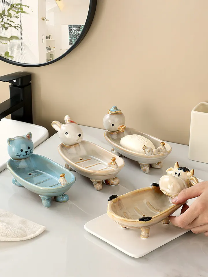 YOHO Jabonera Baño Bandeja Jabón Para Ducha Soporte Jabón Adhesiva Con
