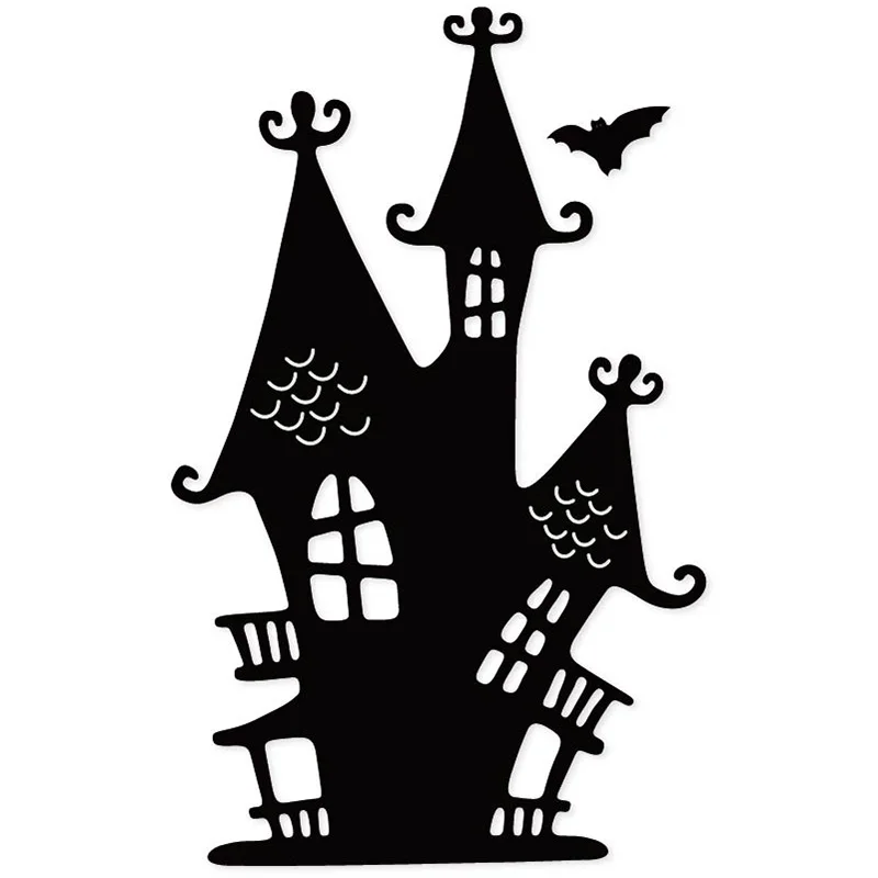 

Halloween Haunted house metal cuttting dies scrapbooking paper craft die cut emboss stencil 123*77mm
